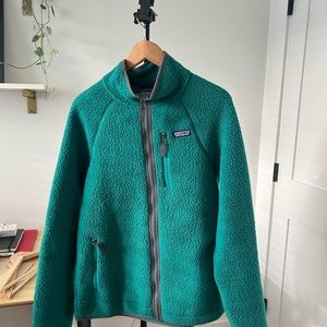 Patagonia Fleece Zip-Up Teal Sz L